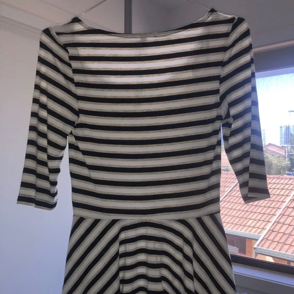 AUS/UK 8/S MissShop Womens Top, Stripped Peplum Style Cotton Top Long Sleeved - Picture 6 of 6